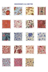 Tissu Indienne Au Mètre Fond Rose Foncé N°11 3 Tissu Indienne Au Mètre Fond Rose Foncé N°11 – Image 3