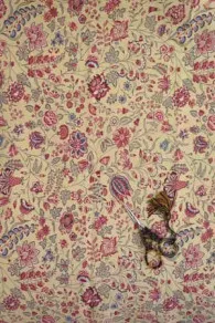 Tissu Indienne Au Mètre Fond Thé N°24