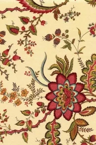 Tissu Indienne Au Mètre Fond Thé N°32