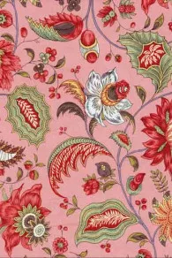 Tissu Indienne Au Mètre Fond Vieux Rose N°69