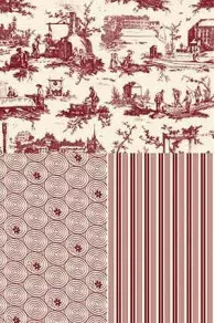 Toile De Jouy Au Mètre Travaux Noir 1 4 Toile De Jouy Au Mètre Travaux Noir 1 – Image 4