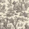 Toile De Jouy Grise Au Mètre Offrande Amour