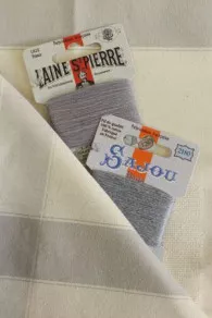 Torchon à Broder Coton Centre Toile Aïda - Gris 3 Torchon à Broder Coton Centre Toile Aïda - Gris – Image 3