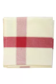 Torchon à Broder Coton Centre Toile Aïda - Rouge