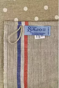 Torchon Lin Rustique Bande Bleu Blanc Rouge 4 Torchon Lin Rustique Bande Bleu Blanc Rouge – Image 4