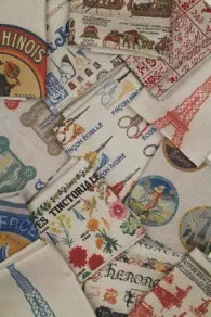 Torchon Lin Rustique Bande Bleu Blanc Rouge 5 Torchon Lin Rustique Bande Bleu Blanc Rouge – Image 5