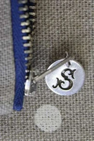 Trousse Lin Carreaux Naturel/bleu 3 Trousse Lin Carreaux Naturel/bleu – Image 3