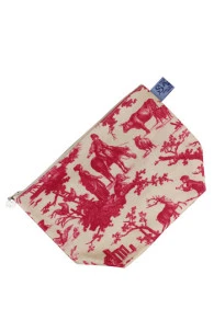 Trousse Toile Cirée Plaisirs Rose